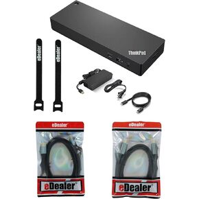 Lenovo ThinkPad Universal Thunderbolt 4 Dock (40B00135US) + eDealer Starter Kit Bundle