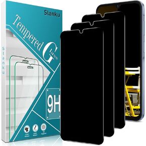 Slanku [3 Pack Privacy Screen Protector for Samsung Galaxy A16 5G / Galaxy A16 Tempered Glass Film, Anti-Spy, Case Friendly, Touch Sensitive
