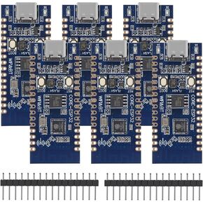 6pcs ESP32-C3 ESP32 USB C Development Boards with WiFi, Bluetooth, BLE Support, Microcontrollers with Up to 160MHz Clock Speed, 4MB Flash, 384KB ROM, 400KB SRAM Compatible with Arduino IDE