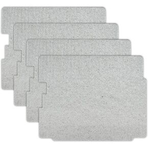 4 Pcs Microwave Waveguide Cover, 5304462314 Microwave Waveguide Mica Replacement, Microwave Oven Repairing Part Compatible with Fri-gidaire E-lectrolux Ken-More