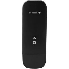 4G LTE USB 4G LTE USB Portable Router, Pocket Mobile Hotspot with SIM Card Slot, Travel Mini Wi Fi Hotspot, Support 10 Devices, WPA WPA2 Wi Fi Encryption (Black)