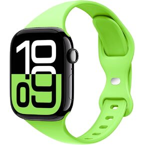 STG Sport Band Compatible with Apple Watch 40mm 41mm 42mm 44mm 45mm 46mm 49mm Slim Thin Narrow Silicone Strap iWatch Ultra 2/Ultra Series 10/9/8/7/6/5/4 SE Women Men
