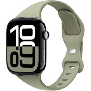 أحزمة سيليكون ضيقة ونحيفة من STG متوافقة مع سوار ساعة Apple Ultra 3/2/1 49 ملم، السلسلة 11/10 46/42 ملم، 9/8/7 45/41 ملم، SE 6/5/4 44/40 ملم، 3/2/1 42/38 ملم للنساء والرجال in Kuwait
