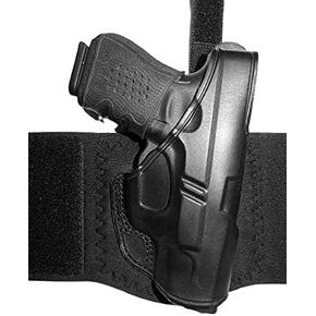 DTOM AH10 Ultimate Comfort Leather and Neoprene Ankle Holster for The Glk 26, 27, 33 Includes Calf Support Strap!
