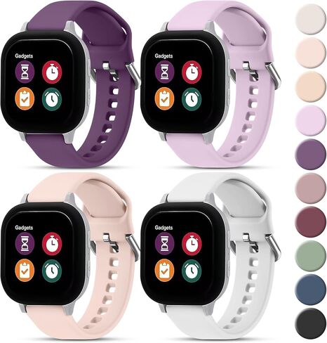 Meliya 4 Pack Bands for Gizmo Watch 3 Adventure 3 2 1/Gabb Watch 3e 3 2 1/SyncUp Watch/Cosmo JrTrack Watch, 20mm Soft Silicone Skin-Friendly Replacement Bands in Kuwait