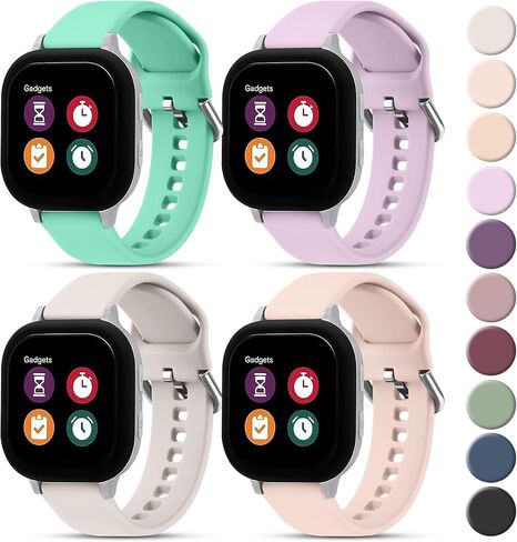 Meliya 4 Pack Bands for Gizmo Watch 3 Adventure 3 2 1/Gabb Watch 3e 3 2 1/Syncup Watch/Cosmo Jrtrack Watch ، 20 مم ناعم للبديل عن الجلد in Kuwait