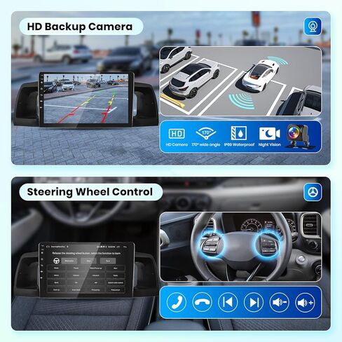 2G+64G Android 13 Car Radio To Toyota Corolla Ex 2007 2008 2008 2010 2011 2012 مع Carplay Android Auto ، 9 بوصة تعمل بالميسريو دعم استريو GPS/Bluetooth/SWC/النسخ الاحتياطي in Kuwait
