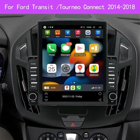9.7''Android 13.0 سيار ستيريو لفورد ترانزيت الاتصال 2014-2018 Radio Double Din HD Screen Screen Audio Audio مع وحدة GPS Mavigation Bluetooth يدعم كاميرا النسخ الاحتياطي (4G+64G) in Kuwait