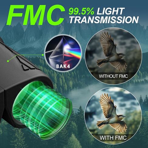 15X25 Small Binocular for Adults & Kids - High Powered Binoculars with Bright Light & Large Field of View - Compact Binoculars for Hunting, Bird Watching, Hiking, Outdoor Activities in Saudi Arabia