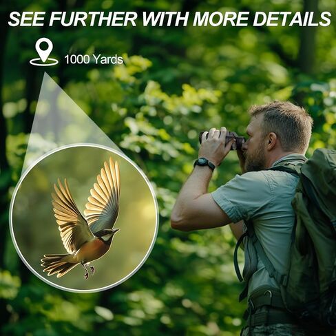 15X25 Small Binocular for Adults & Kids - High Powered Binoculars with Bright Light & Large Field of View - Compact Binoculars for Hunting, Bird Watching, Hiking, Outdoor Activities in Saudi Arabia