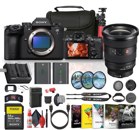 Sony Alpha A1 II كاميرات عدسة قابلة للتبديل غير قابلة للتبديل (ILCE-1M2) Fe 16-35mm GM II + بطاقة ذاكرة 64 جيجابايت + NP-FZ100 + برنامج التصوير الفوتوغرافي + مجموعة مرشح العدسة + أكثر (متجددة) in Saudi Arabia
