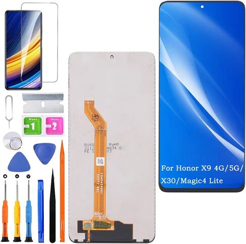 Screen Replacement for Honor X9 4G / 5G Original, for Honor X30 / Magic4 Lite LCD Touch Panel Display Digitizer Assembly Repair Parts with Kit in Kuwait