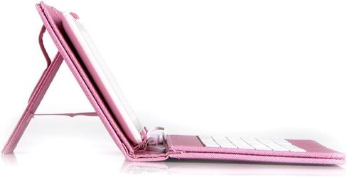 Sanoxy® 9.7 "PU Leather USB Keyboard Case/Cover Stand لجهاز الكمبيوتر اللوحي 9 بوصة (9.7" بوصة اللون الوردي) in Kuwait