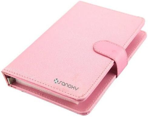 Sanoxy® 9.7 "PU Leather USB Keyboard Case/Cover Stand لجهاز الكمبيوتر اللوحي 9 بوصة (9.7" بوصة اللون الوردي) in Kuwait