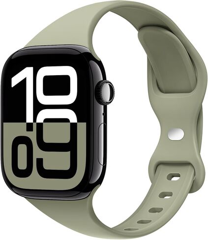 أحزمة سيليكون ضيقة ونحيفة من STG متوافقة مع سوار ساعة Apple Ultra 3/2/1 49 ملم، السلسلة 11/10 46/42 ملم، 9/8/7 45/41 ملم، SE 6/5/4 44/40 ملم، 3/2/1 42/38 ملم للنساء والرجال in Kuwait