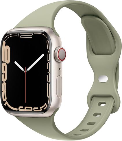 أحزمة سيليكون ضيقة ونحيفة من STG متوافقة مع سوار ساعة Apple Ultra 3/2/1 49 ملم، السلسلة 11/10 46/42 ملم، 9/8/7 45/41 ملم، SE 6/5/4 44/40 ملم، 3/2/1 42/38 ملم للنساء والرجال in Kuwait