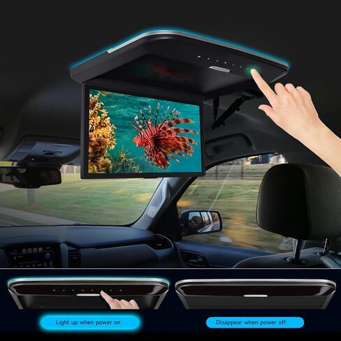 14 inch MP5 Ceiling Mounted high Definition Monitor Supports HDMI TF USB AV1 AV2 Video Input and Output as Well as FM Trans in Saudi Arabia