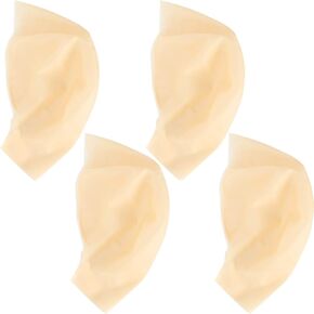4 Pieces Bald Caps for Adults Halloween Latex Makeup Bald Head Wig Cap Fake Bald Wig Costume Accessory for Adults Men Women