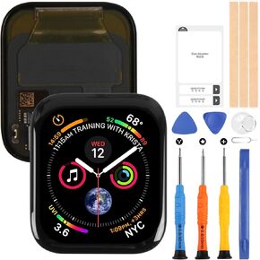 (44MM) Screen Replacement for Apple Watch Series 4 LCD Display Screen Touch Digitizer Assembly with Repair Tools(Black)