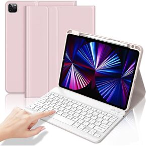 حالة لوحة مفاتيح Oyosuogg لـ iPad Air 11 بوصة M2/ Air 5th/ 4th ، لوحة مفاتيح Bluetooth القابلة للفصل مع حامل قلم رصاص 10.9 بوصة ، حالة Smart Folio لـ iPad Air 11 2024/ Pro 11th/ 3rd/ 2nd/ 1st Gen