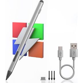 Microsoft Surface Pen for Microsoft Surface Pro 11/10/9/8/7/6/5/4, Surface Book/Laptop/Go/Studio, Surface Pro Pen Windows Stylus with Palm Rejection, Rechargeable, 4096 Pressure Sensitivity Stylus Pen
