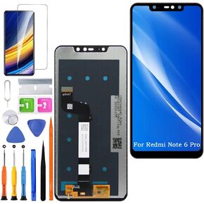 Screen Replacement for Xiaomi Redmi Note 6 Pro Original, M1806E7TG M1806E7TH M1806E7TI LCD Touch Panel Display Digitizer Assembly Repair Parts with Kit