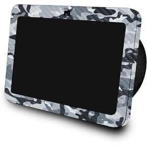 Carbon Fiber Skin Compatible with Amazon Echo Show 8 (3rd Gen, 2023) - Gray Camouflage - Premium 3M Vinyl Protective Wrap Decal Cover - Easy to Apply | Crafted in The USA by MightySkins