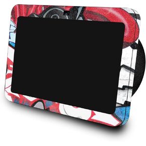 Glossy Glitter Skin Compatible with Amazon Echo Show 8 (3rd Gen, 2023) - Graffiti Mash Up - Premium 3M Vinyl Protective Wrap Decal Cover - Easy to Apply | Crafted in The USA by MightySkins