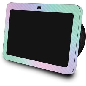 Carbon Fiber Skin Compatible with Amazon Echo Show 8 (3rd Gen, 2023) - Cotton Candy - Premium 3M Vinyl Protective Wrap Decal Cover - Easy to Apply | Crafted in The USA by MightySkins