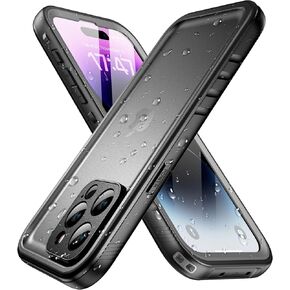 SPORTLINK for iPhone 14 Case, Waterproof/Dustproof/Shockproof/14 Phone Case with Built-in Screen Protector, Full Body Sealed Protective Cover for iPhone 14 6.1 Inch (Black)