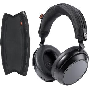 Desing Wish Momentum 4 Protective Headband Cover Compatible with Sennheiser Momentum 4 Headphone Thicker Sports Fabric Replacement Headband Cushion Pad Cover Headphone Headband Protector (Black)