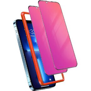 Compatible with iPhone 14 Compatible with iPhone 13 Pro and Compatible with iPhone 13 Privacy Screen Protector 2 PACK 25 Degree Anti Spy Tempered Glass Gradient colorful Anti Bluelight eye protection Full Coverage Easy Installation Frame 6.1 inch