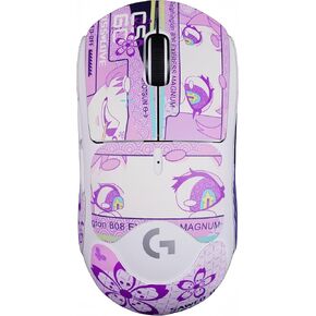 Mouse Grip Tape Full Coverage for Logitech GPW/Viper Self-Adhesive PreCut Sweat-Resistant Professional Mice Upgrade Kit (Kiss & Love, for G PRO X Superlight 1&2)