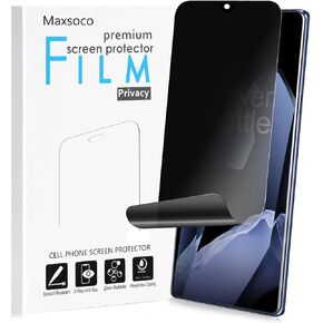 for OnePlus 13 Privacy Screen Protector, Anti-Spy Flexible Hydrogel Film, Fingerprint Unlock & Sensitive Touch, Durable Anti-Scratch Shock-Resistant Full Coverage [Not Tempered Glass]