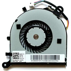 CPU Cooling Fan for Dell XPS 13 (9343) (9350) 13-9343 13-9350, P/N: XHT5V 0XHT5V DC28000F2F0 (4 Wires) 4-pins Connector