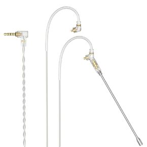 Cubilux 3.5mm MMCX IEM Cable with Boom MIC, MMCX in-Ear Monitor Cord with Microphone for SE215, SE315, SE425, SE535 and More, 4 Feet