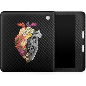 Carbon Fiber Tablet Skin Compatible with Kobo Libra 2 (2023) - Spring Heart - Premium 3M Vinyl Protective Wrap Decal Cover - Easy to Apply | Crafted in The USA by MightySkins