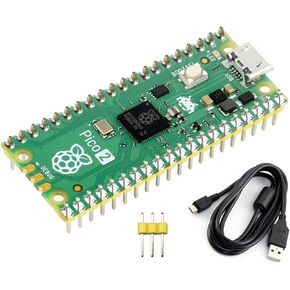 Pre-soldered Raspberry Pi Pico 2 Microcontroller Board Based on Raspberry Pi RP2350 Microcontroller Chip, with Dual-core and Dual-Architecture Design, Running up to 150 MHz (with Header)