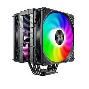 Redragon - CC-2177 - Agent Air CPU Cooler - Mighty 260w TDP - All-Black 5 Copper Heat Pipes - Dual-Tower CPU Cooler with ARGB Dual Fans - Support Platform LGA 1700/1200/115X/1366AMD AM5/AM4