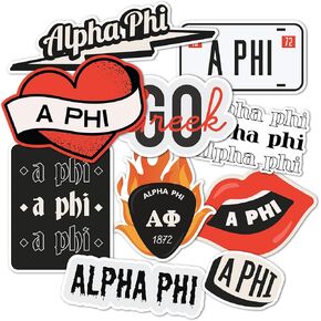 Desert Cactus Alpha Phi Sticker Decal Laptop Water Bottle Car (Rock & Roll Sheet)