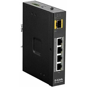 D-Link 5-Port PoE Gigabit Industrial Unmanaged Switch | 4 10/100/1000BASE-T PoE Ports (120W Budget) + 1 SFP Ports | L2 | Plug and Play (DIS-100G-5PSW)