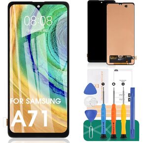 TFT for Samsung A71 Screen Replacement for Samsung Galaxy A71 SM-A715F Screen Replacement for Samsung A71 LCD Touch Screen Digitizer Display Assembly Replacement (Not fit for A71 5G/A716)