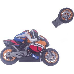 64GB Strong Cartoon Motorcycle USB Flash Drive Memory Stick Novelty Cute Pendrive