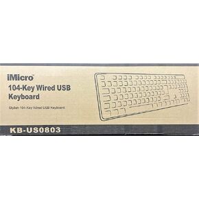 KB-US0803 104-Key Wired USB English Keyboard (Black)
