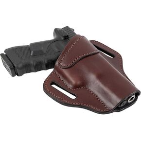 Relentless Tactical The Ultimate Leather Gun Holster | OWB | Made in USA | Fits Glock 17/19/19X/22/26/43/43X/45, Taurus G3C, S&W M&P Shield, H&K VP9 & Similar Handguns