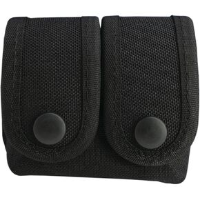 Uncle Mike's Fitted Kodra Speedloader Case Speedloader Case Kodra Black Double Snap Close, Card 88311