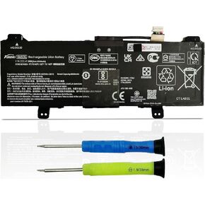 GM02XL 917725-855 Laptop Battery Replacement for HP Chromebook 14 G5 G6 Chromebook X360 11 G1 G6 EE Chromebook 11 G6 G7 EE Series Notebook HSTNN-DB7X 917679-271 HSTNN-UB7M 47.3Wh