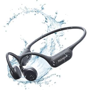 سماعات توصيل العظام Nank ، Runner4 IP68 سماعة رأس رياضية مقاومة للماء ومشغل MP3 16 جيجابايت ، بلوتوث 5.4 سماعات عظم الأذن المفتوحة اللاسلكية لتشغيل سماعات السباحة على مدار الدراجات.