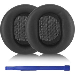 Replacement Ear Pads for Microsoft Surface 1/2 Headphones, Protein Leather Memory Sponge Ear Cushion Compatible Surface 1/2 Headphones，Headphone Accessories Ear Muff Repair Parts (Black)