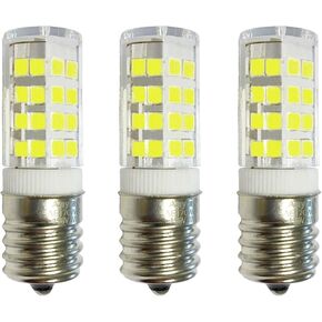 Anyray 3-Pack Replacement for WB36X10003 40W Microwave Light Bulb, 40T8 E17 Base Appliance Light Bulbs (Warm White 3000K)